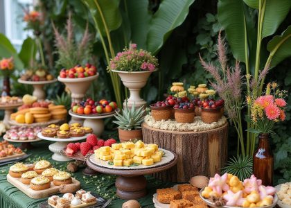 שולחן ג'ונגל לבת מצווה בפתח תקווה